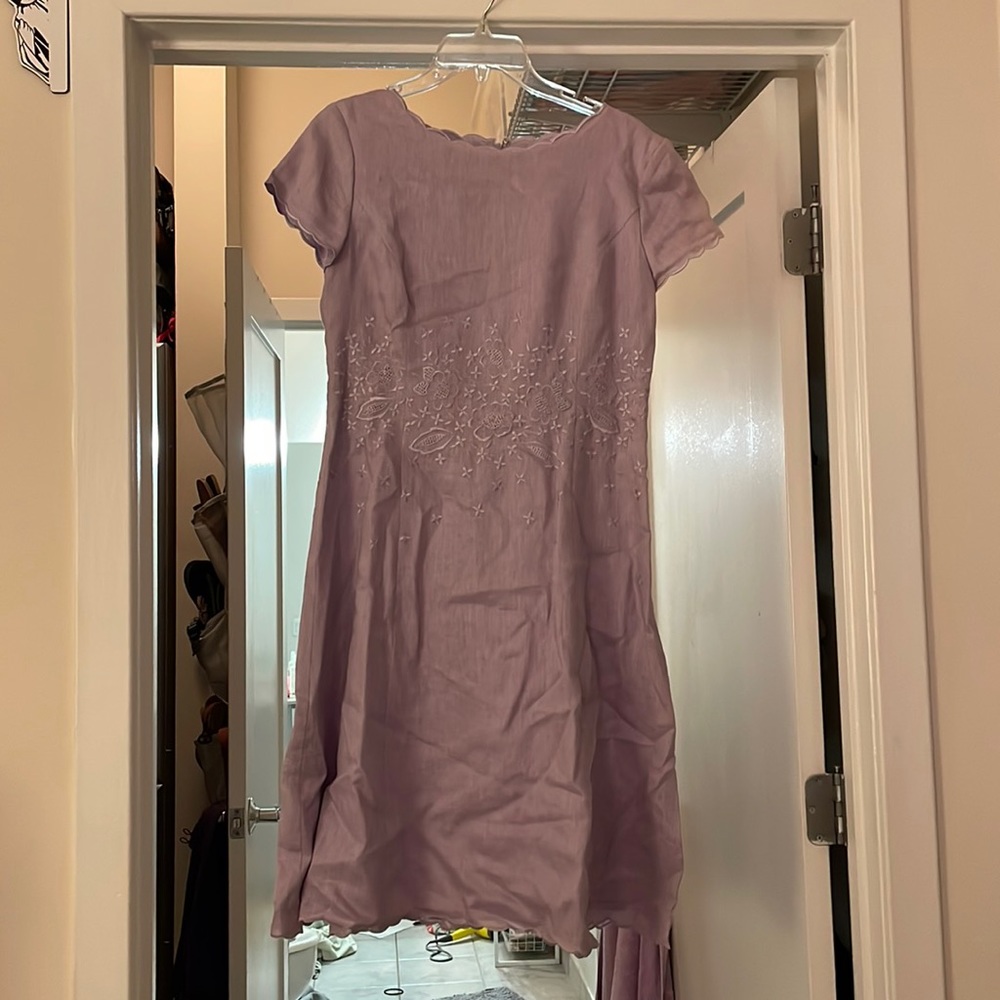 Lilac talbots tea length dress